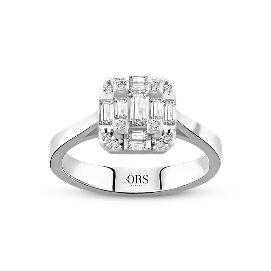 Pırlanta Montür  Baget Taşlı  Yüzük