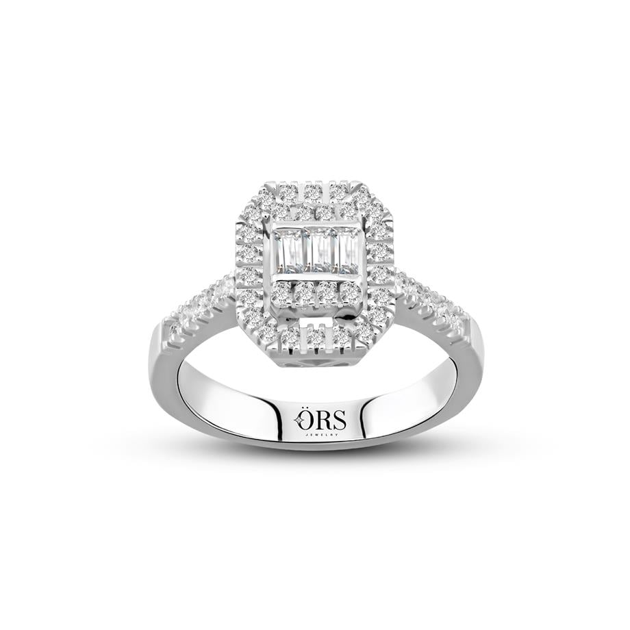 Pırlanta Montür  Baget Taşlı  Yüzük