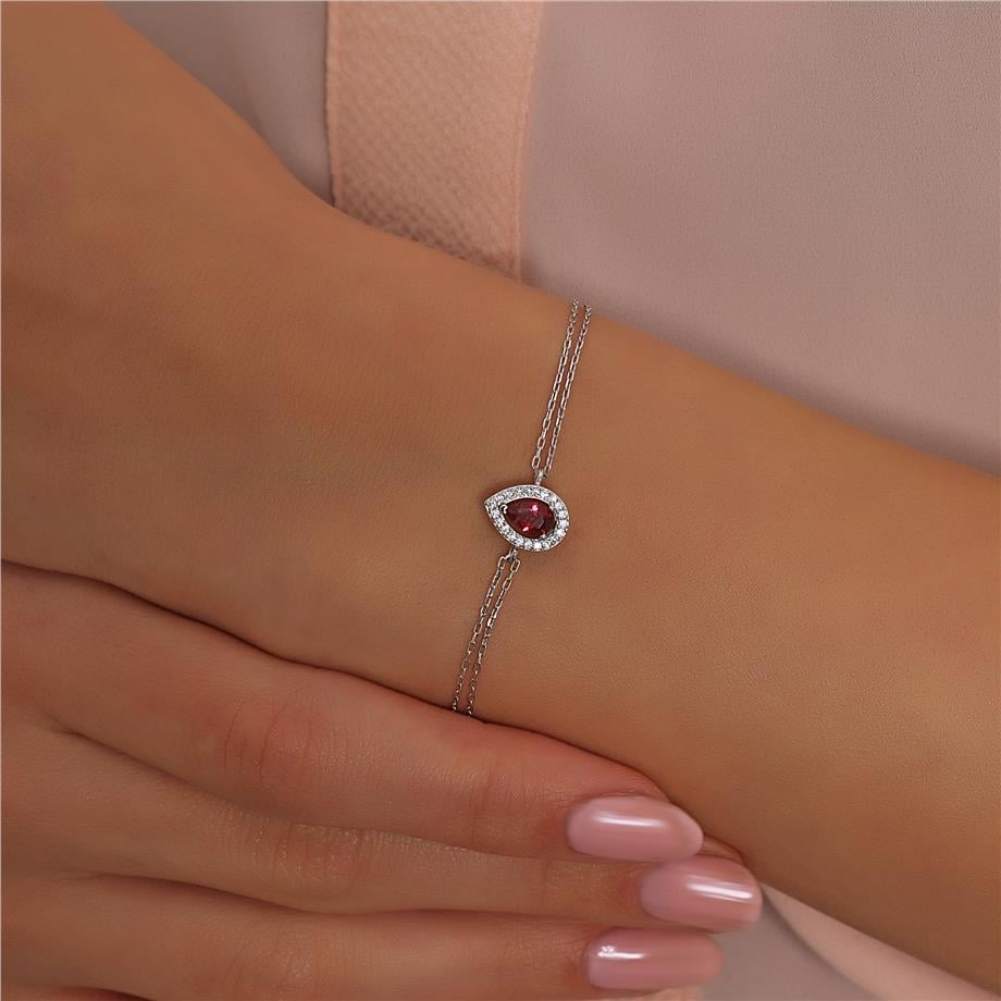 Pırlanta Montür Sentetik Damla Işıltısı  Bileklik