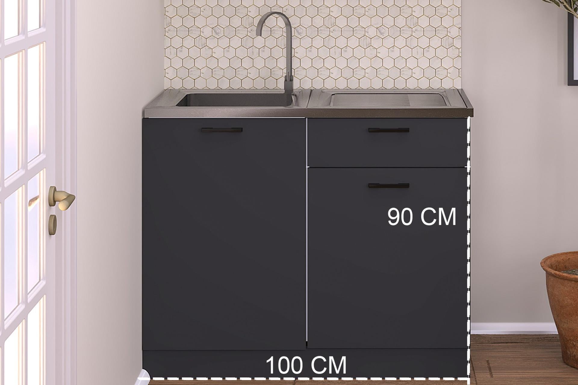 100 CM EMILY MUTFAK ALT MODÜL ANTRASİT