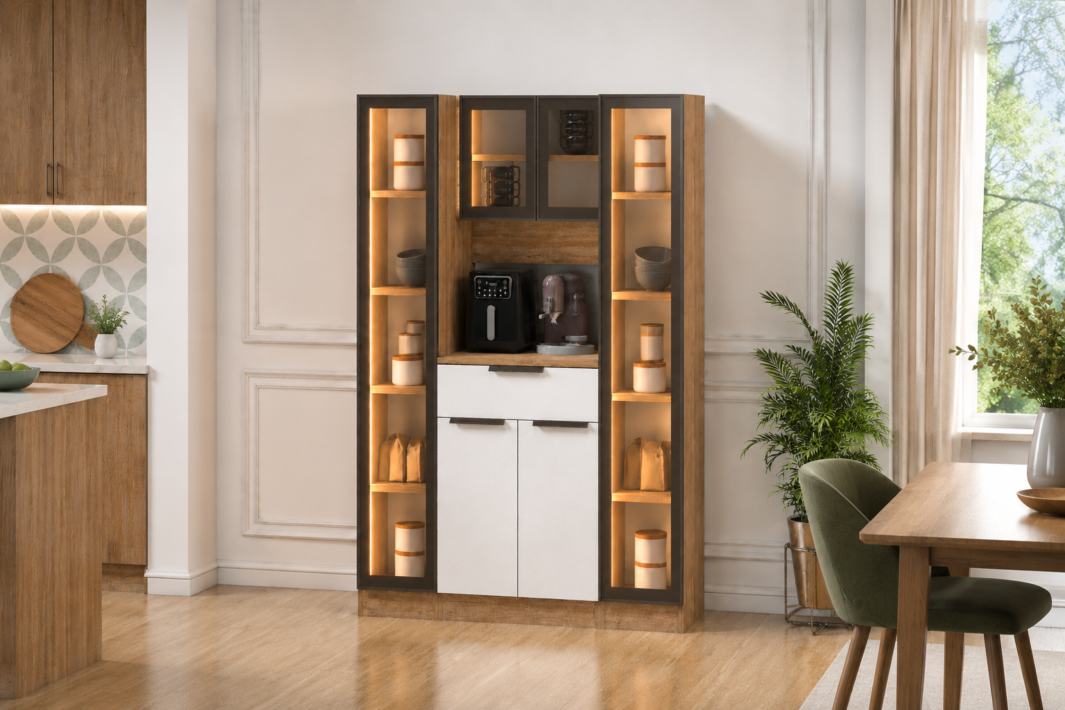 120 CM BROWN ÇOK AMAÇLI DOLAP