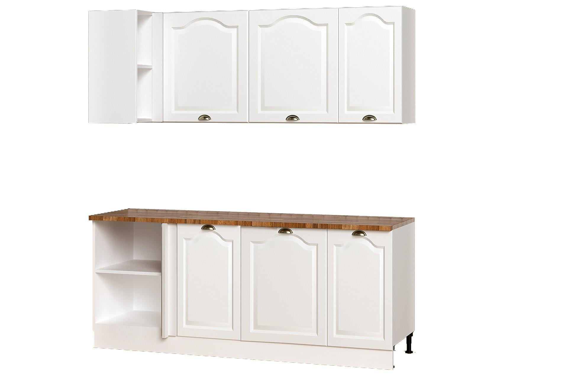 200 CM %100 MDF Greena White Köşe Modülü