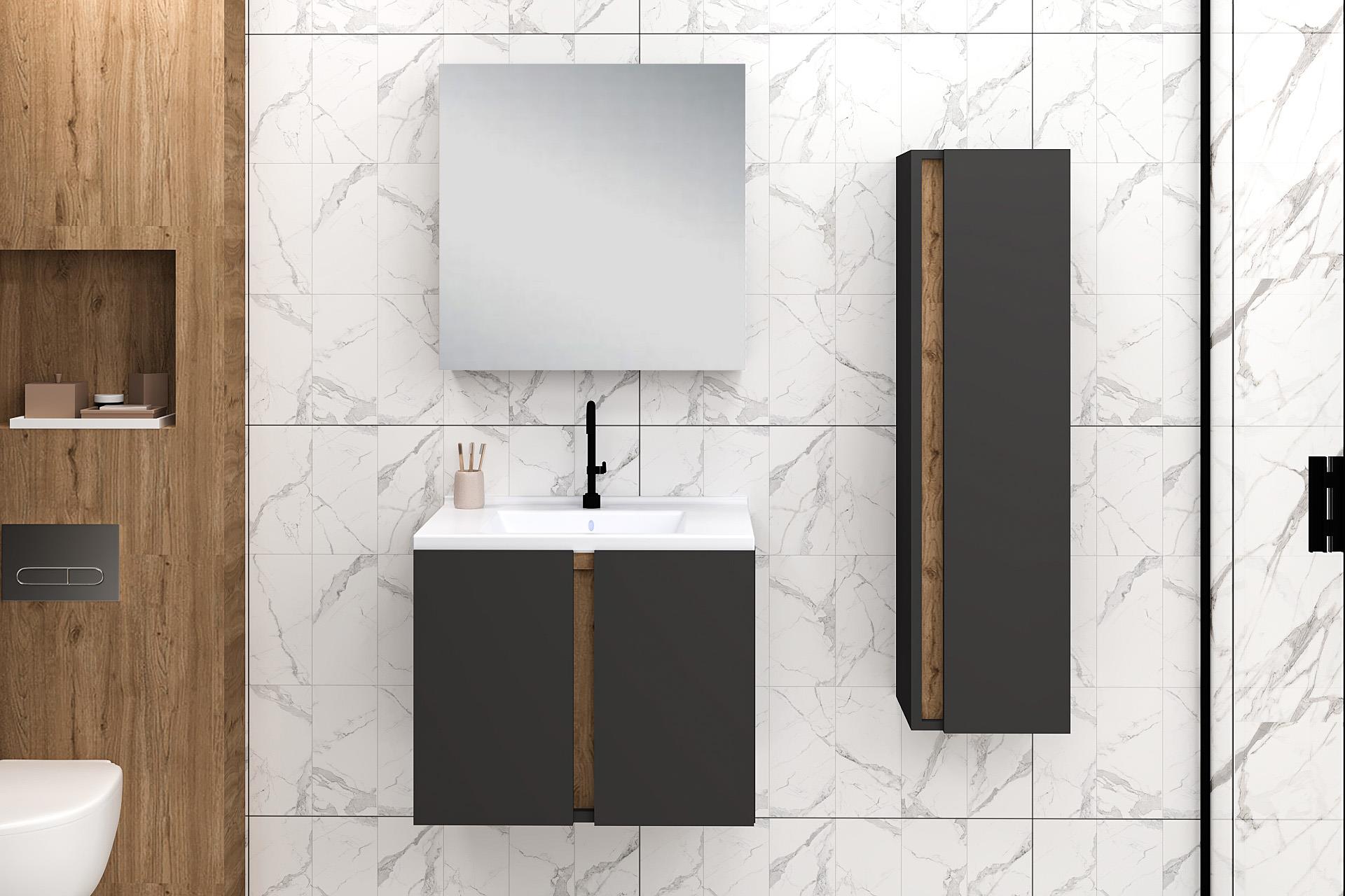 65 cm Lavina Banyo Dolabı