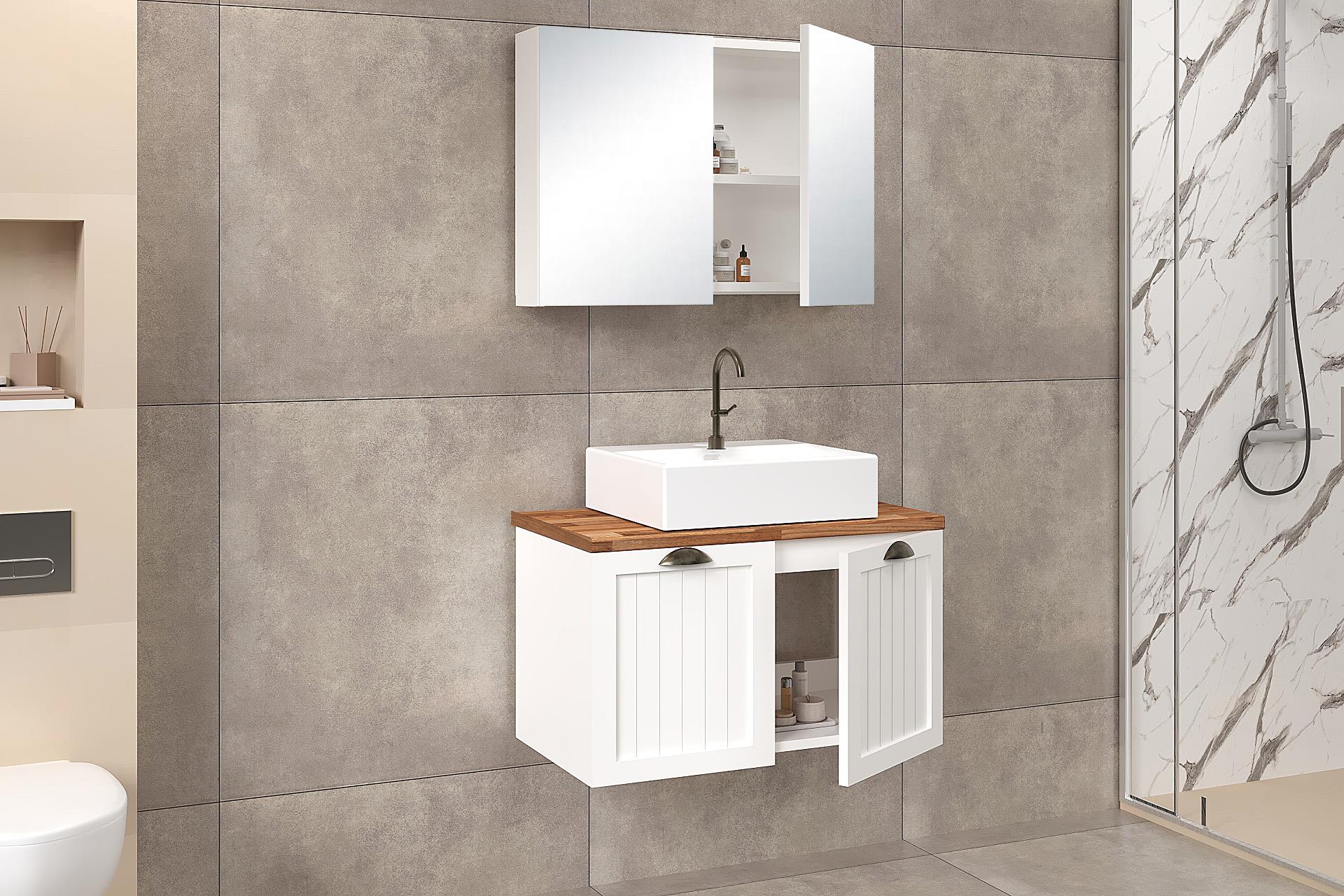 80 cm Aren Banyo Dolabı