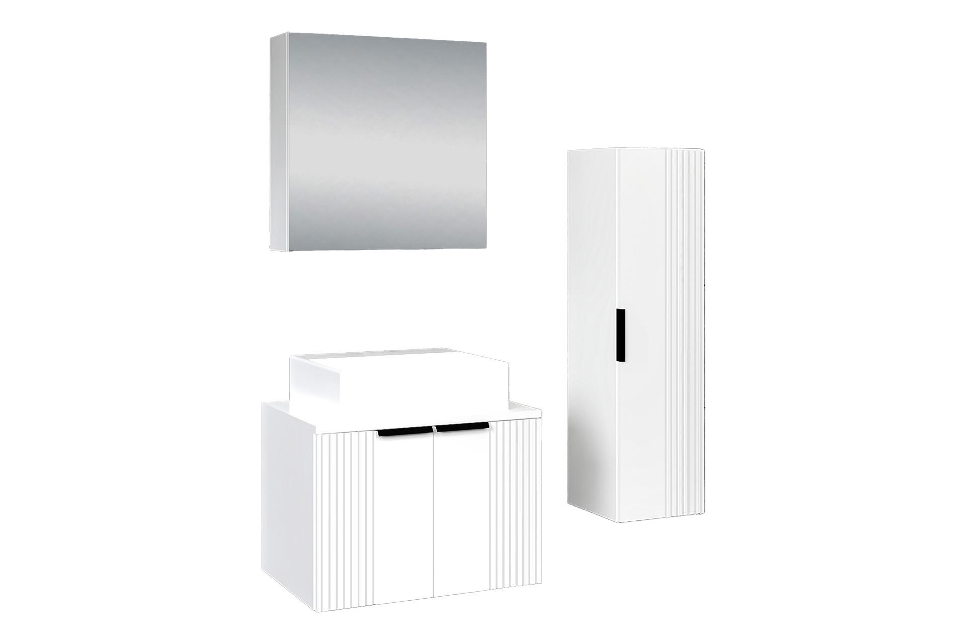 80 cm Chester Banyo Dolabı + 30 cm Boy Dolabı