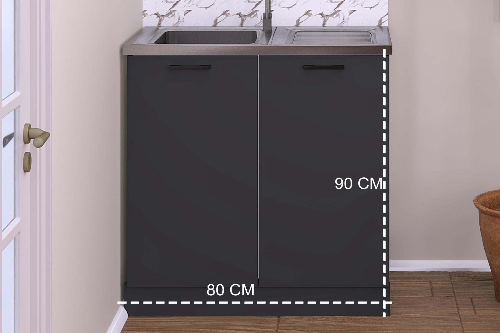 80 CM EYLÜL MUTFAK ALT MODÜL ANTRASİT