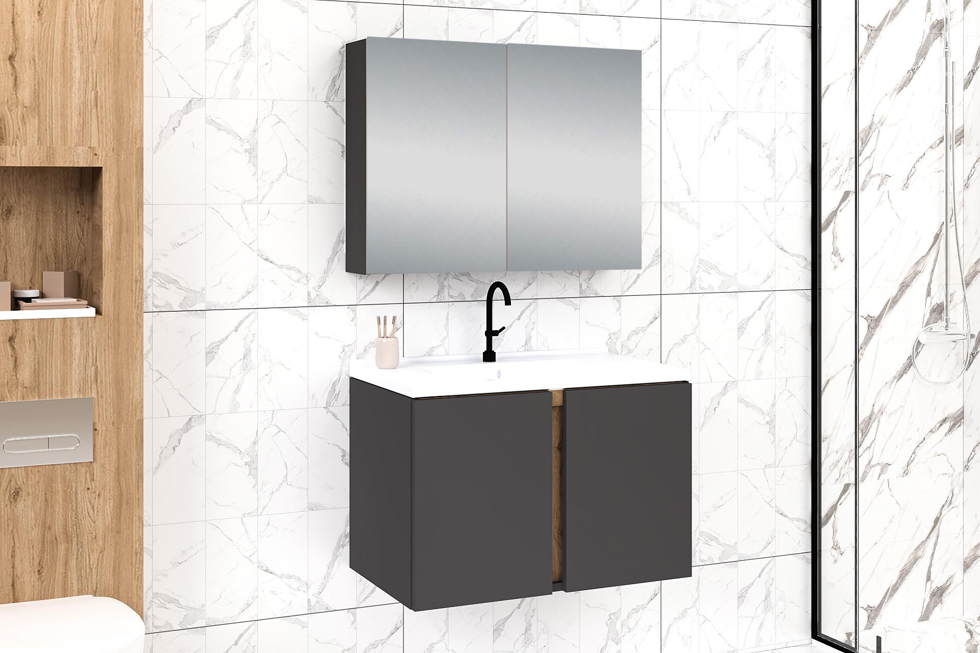 80 cm Lavina Banyo Dolabı