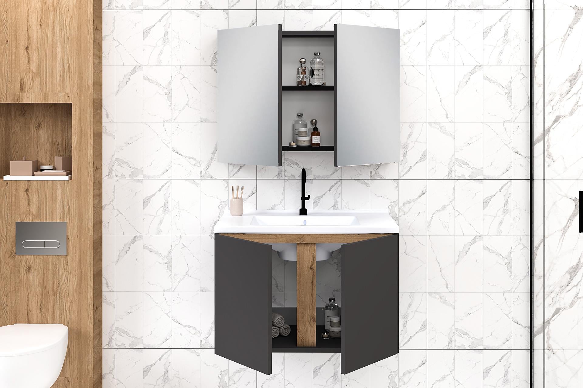 80 cm Lavina Banyo Dolabı