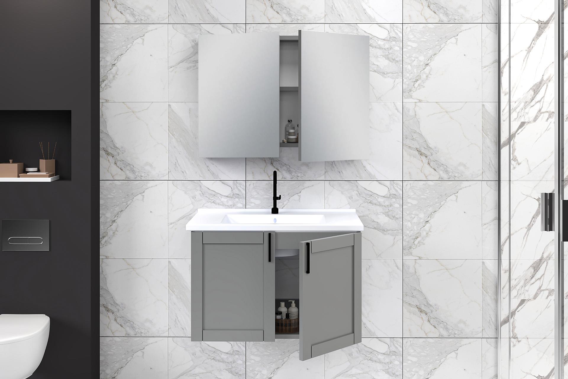 80 cm Riva Banyo Dolabı