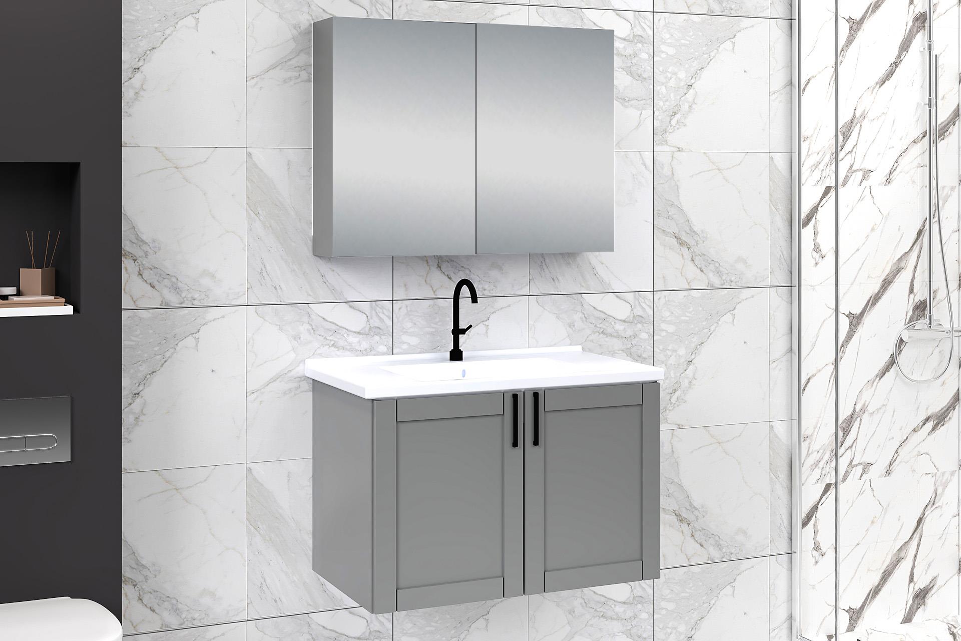 80 cm Riva Banyo Dolabı