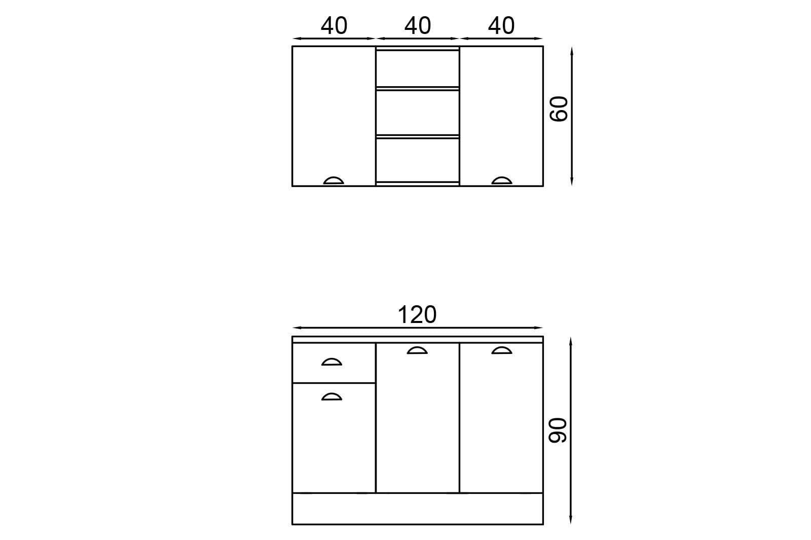 Forme 120 Cm Mini Mutfak