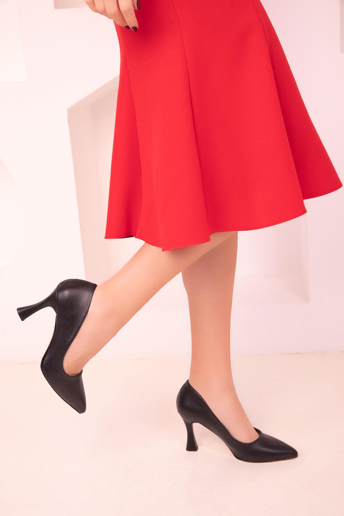 Juno Siyah Topuklu Stiletto 16002
