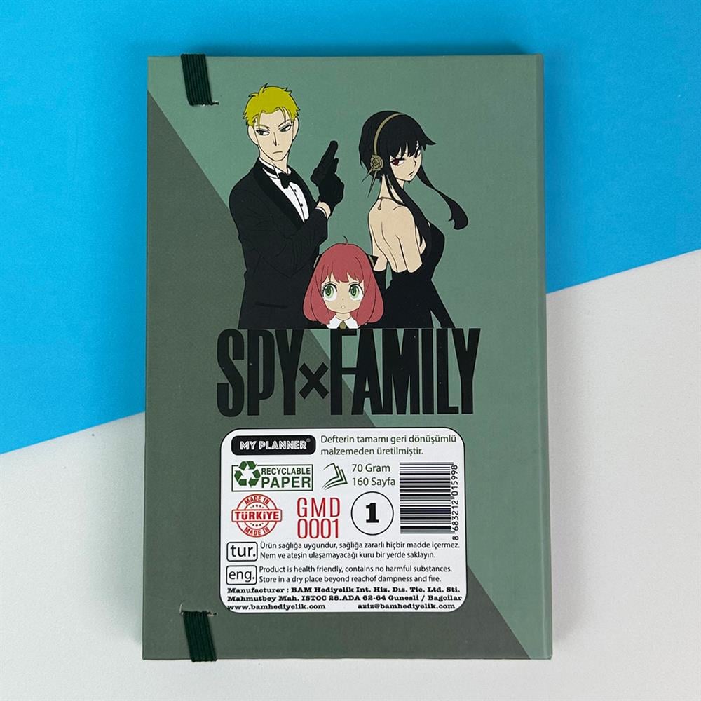  Spy X Family Lastikli Defter