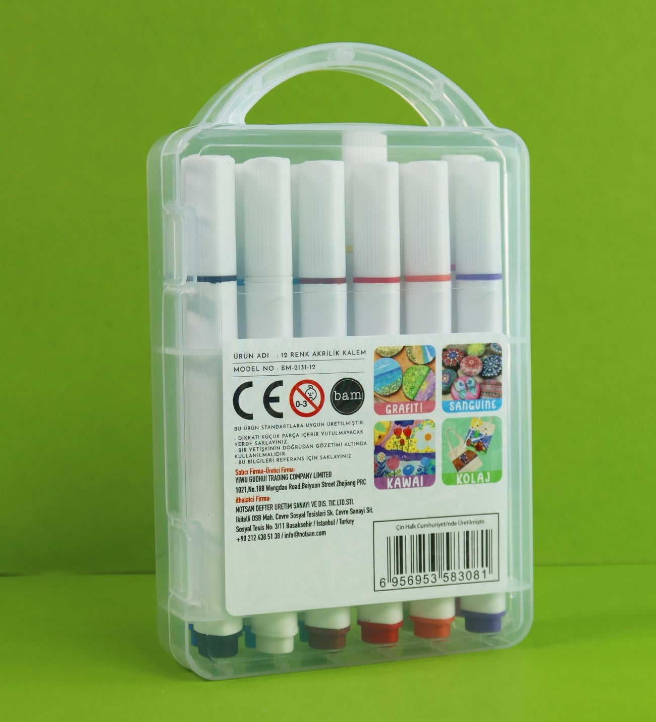 12'li Marker Kalem