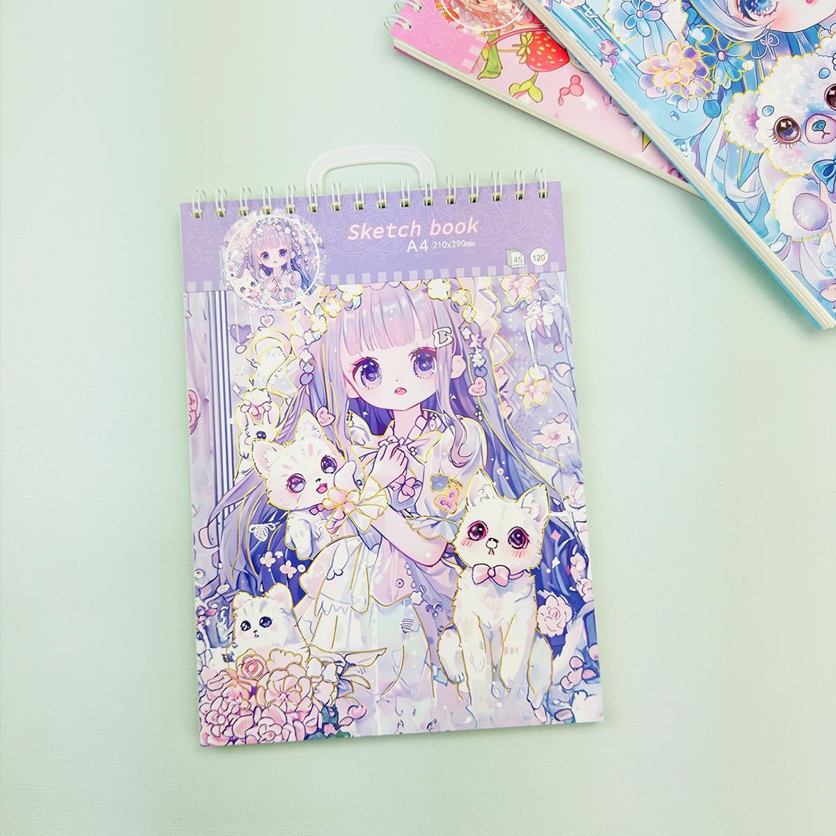 Anime Tasarımlı Sketchbook