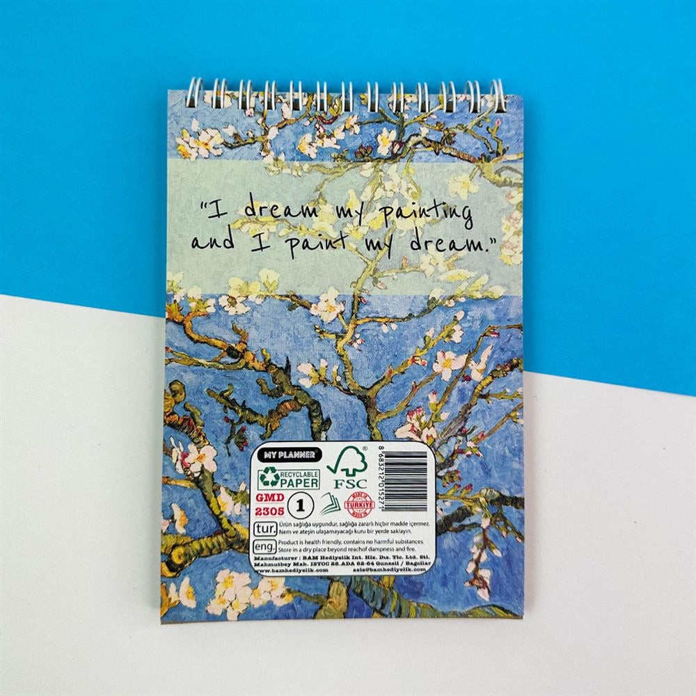 Badem Çiçeği Spiralli Defter