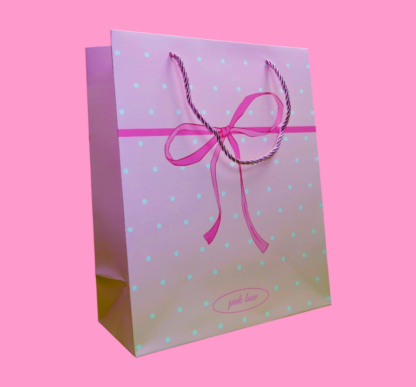 Bam 2101 Fiyonk Tasarımlı Karton Çanta 32x26x12 cm x12