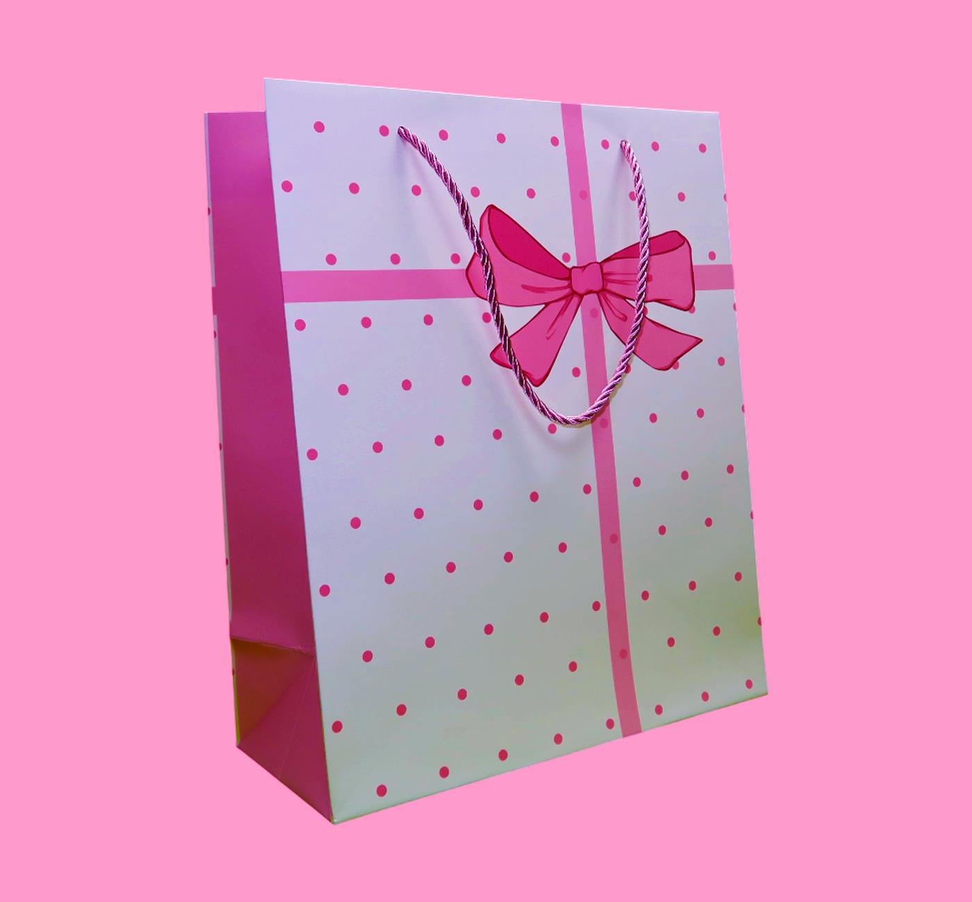 Bam 2101 Fiyonk Tasarımlı Karton Çanta 32x26x12 cm x12