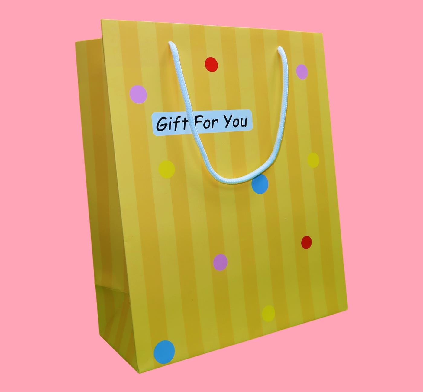 Bam 2102 Renkli Karton Çanta 23x18x10 cm x12