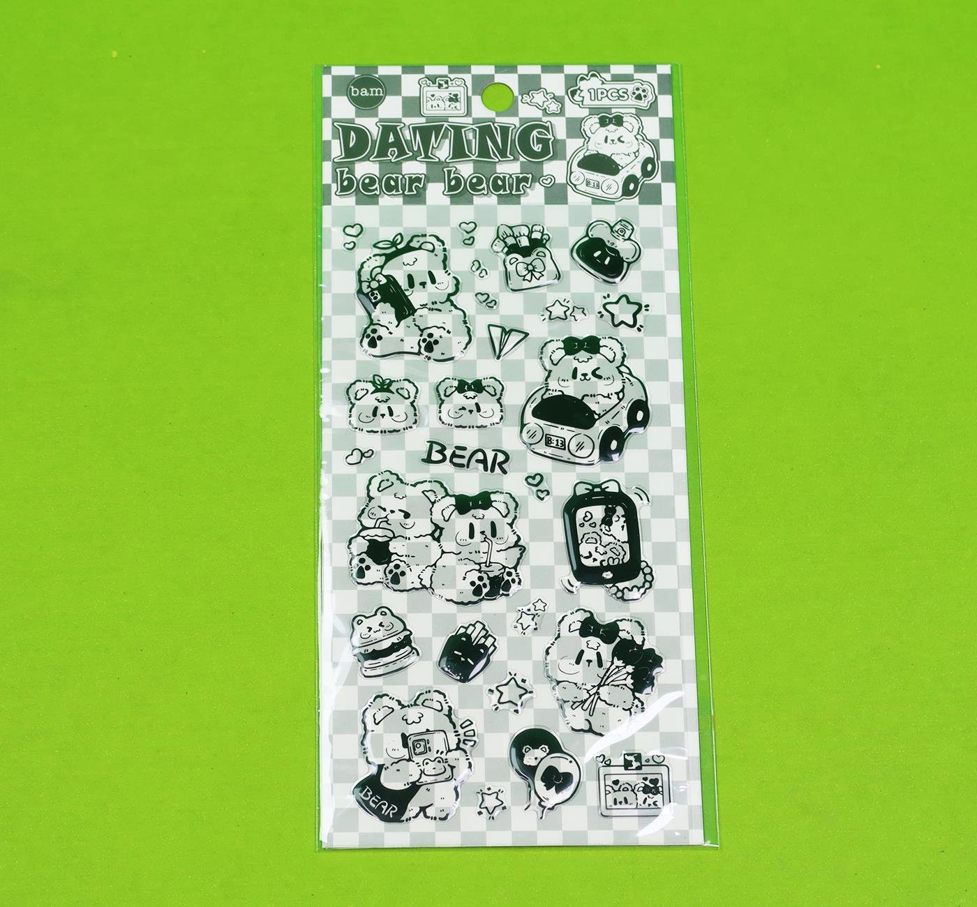 Bam 2111 Şeffaf Sticker x12