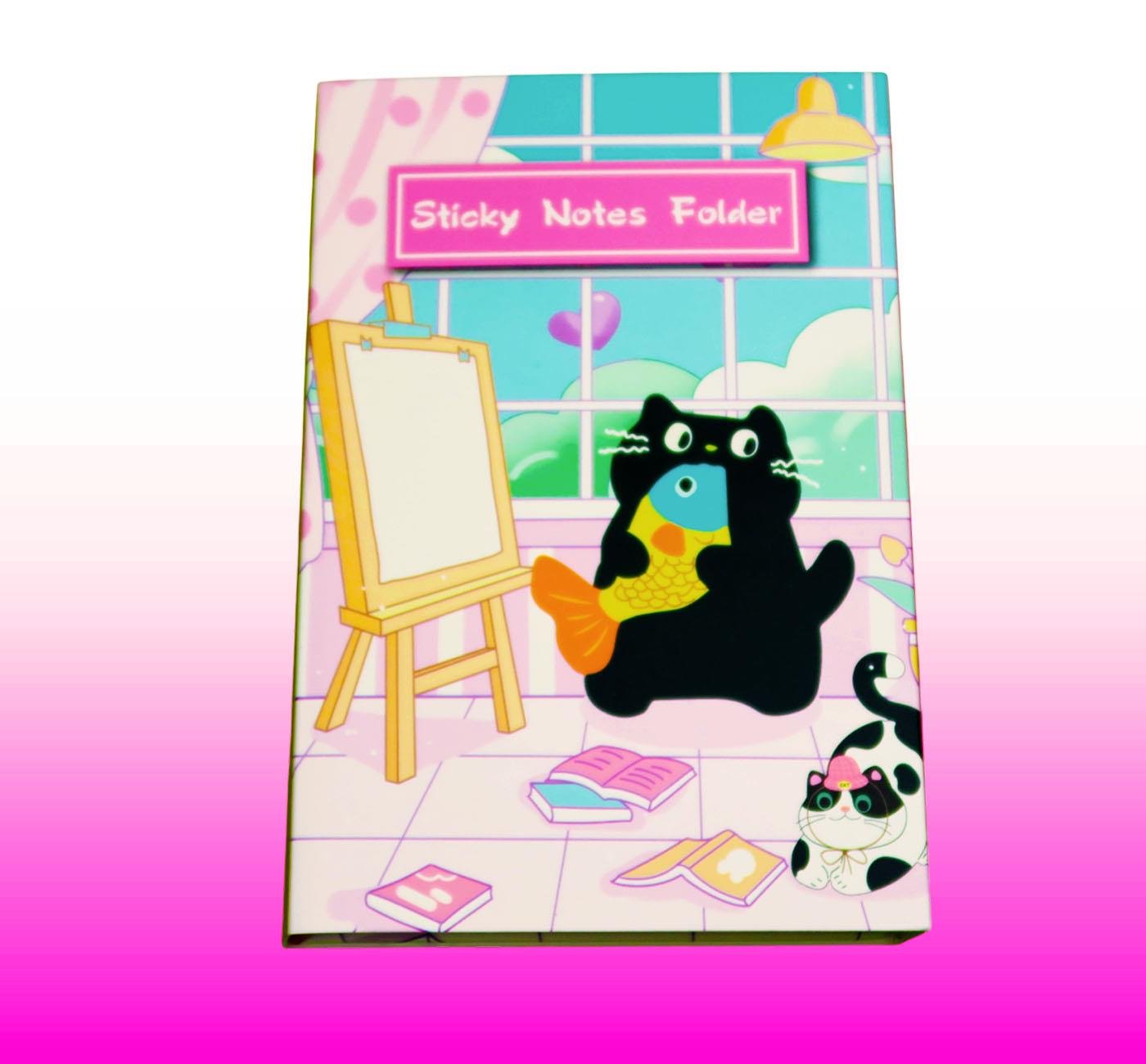 Bam 2114 Kedi Tasarımlı Post-it Not Defteri x10