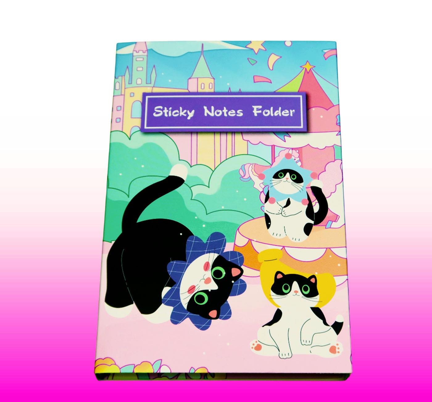 Bam 2114 Kedi Tasarımlı Post-it Not Defteri x10