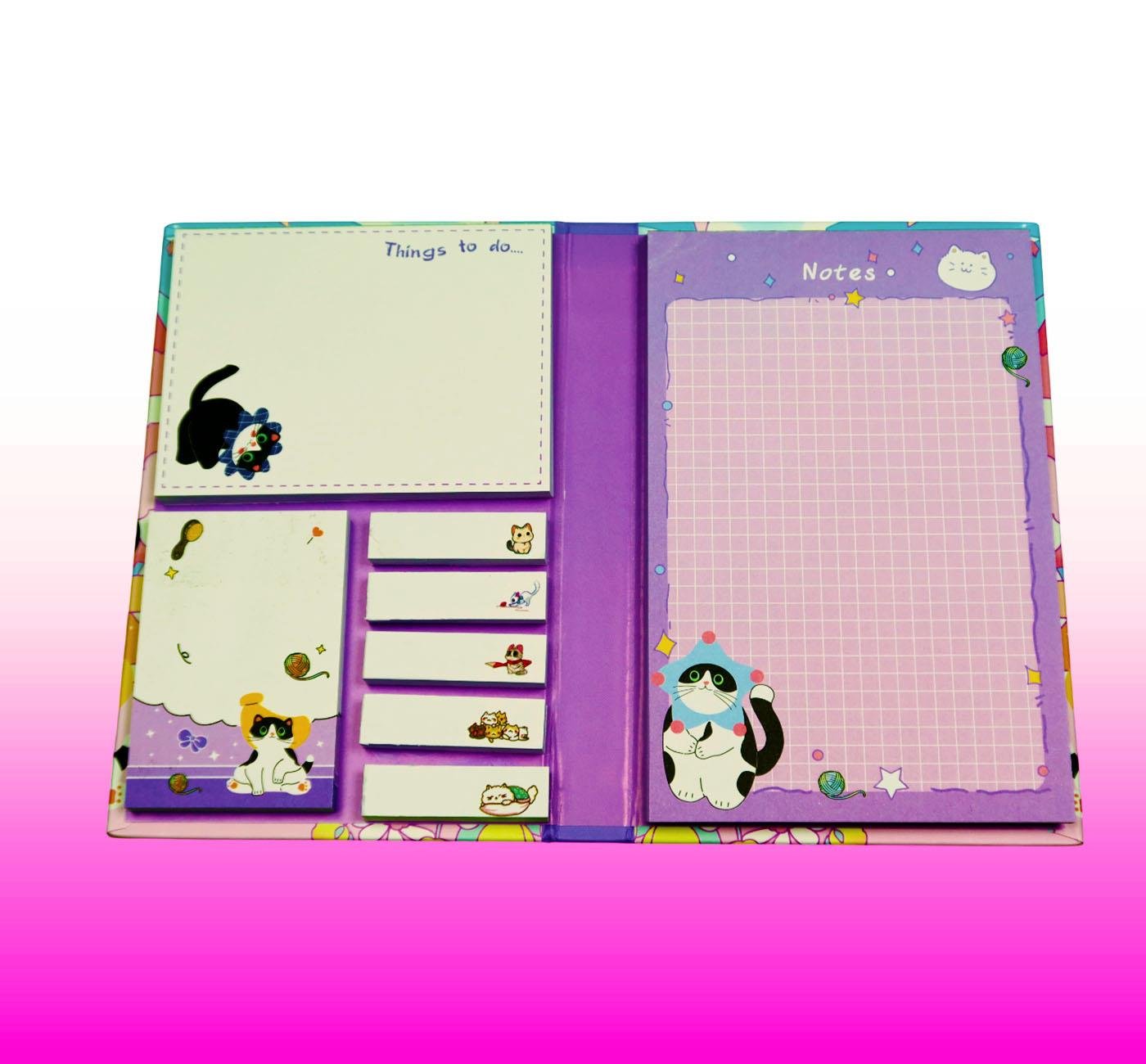 Bam 2114 Kedi Tasarımlı Post-it Not Defteri x10