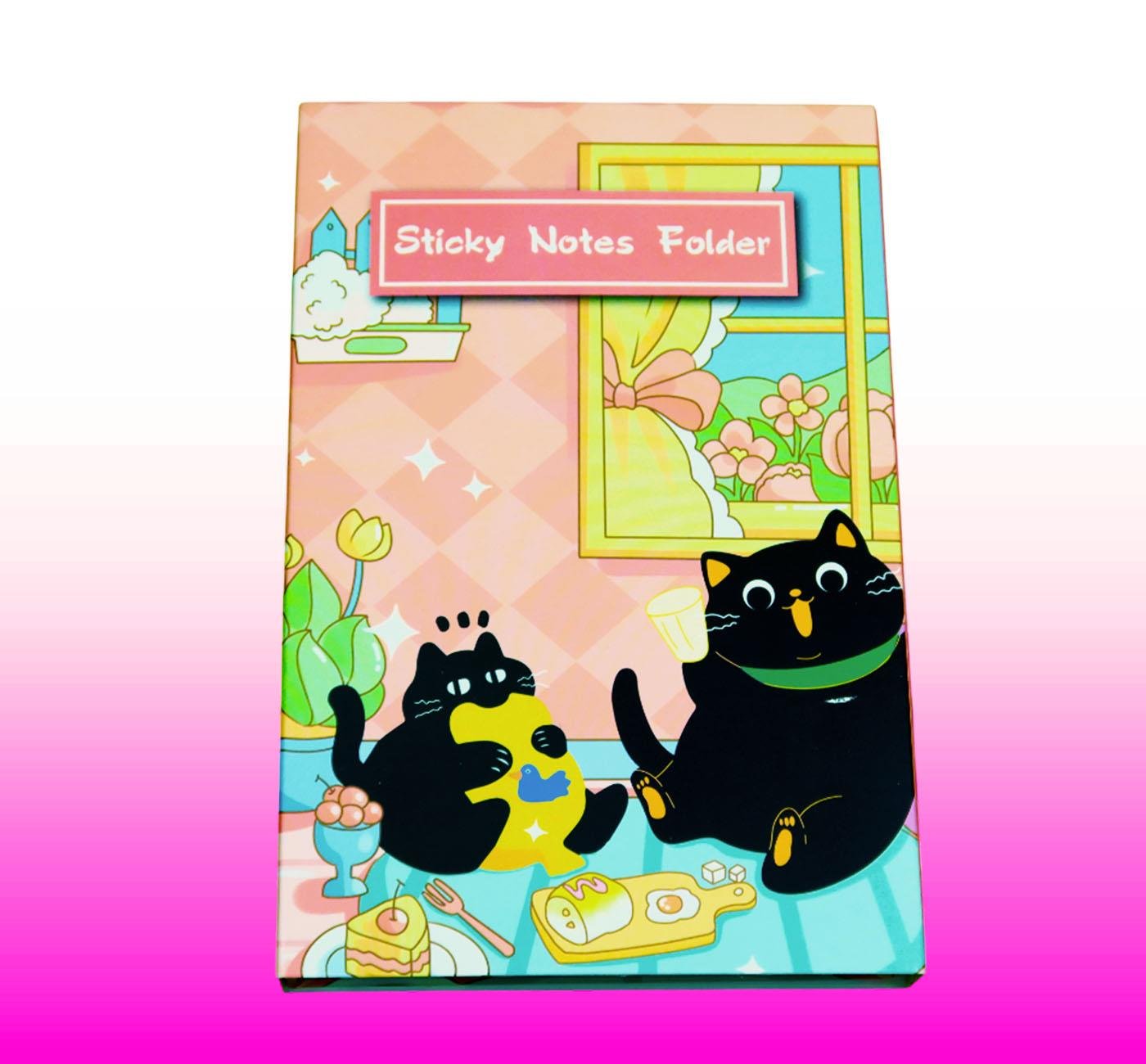 Bam 2114 Kedi Tasarımlı Post-it Not Defteri x10