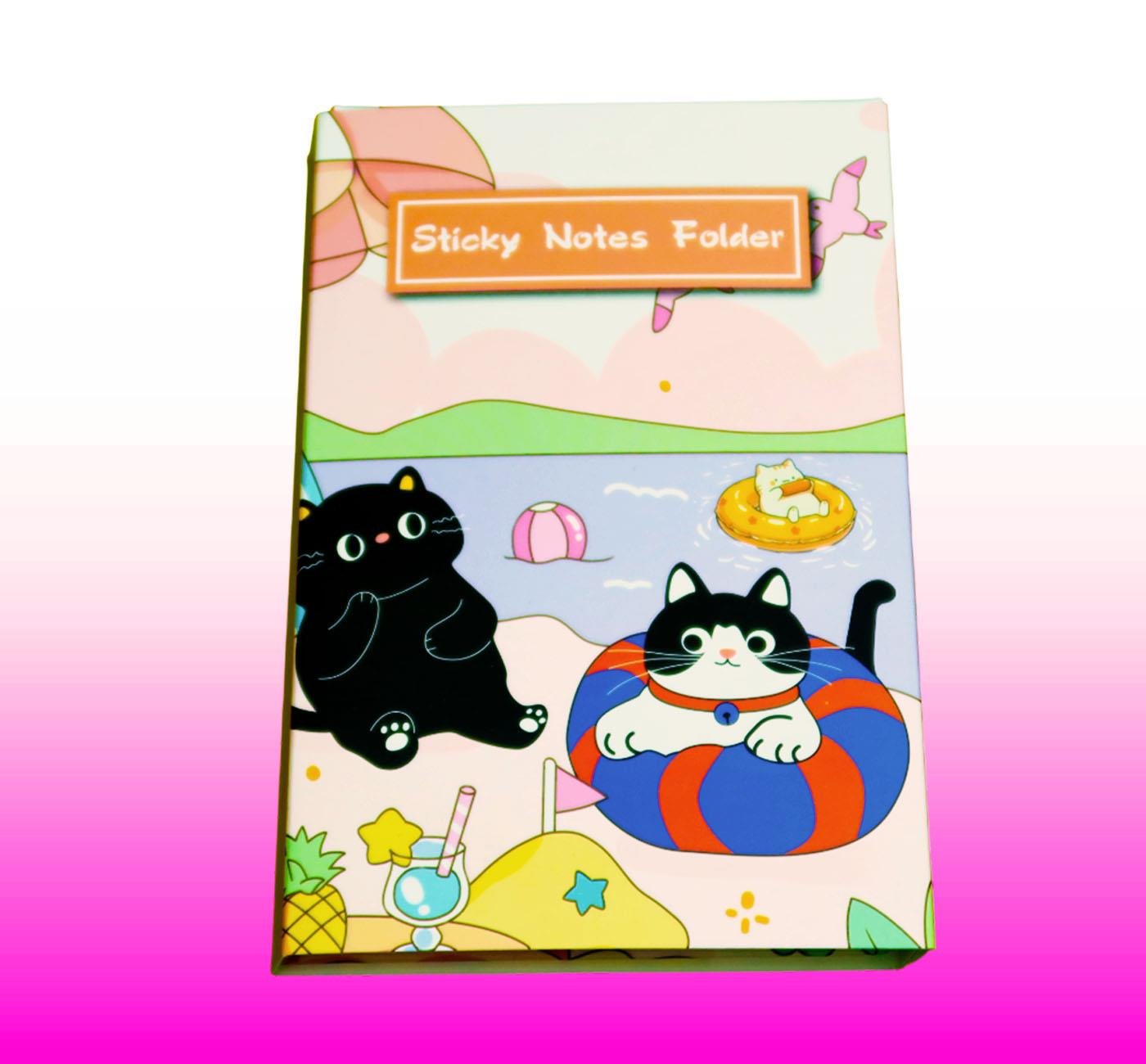 Bam 2114 Kedi Tasarımlı Post-it Not Defteri x10