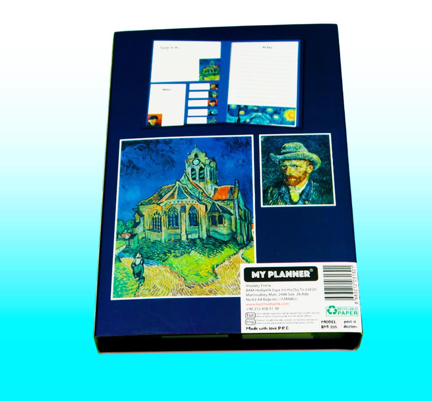Bam 2115 Van Gogh Tasarımlı Post-it Not Defteri x10