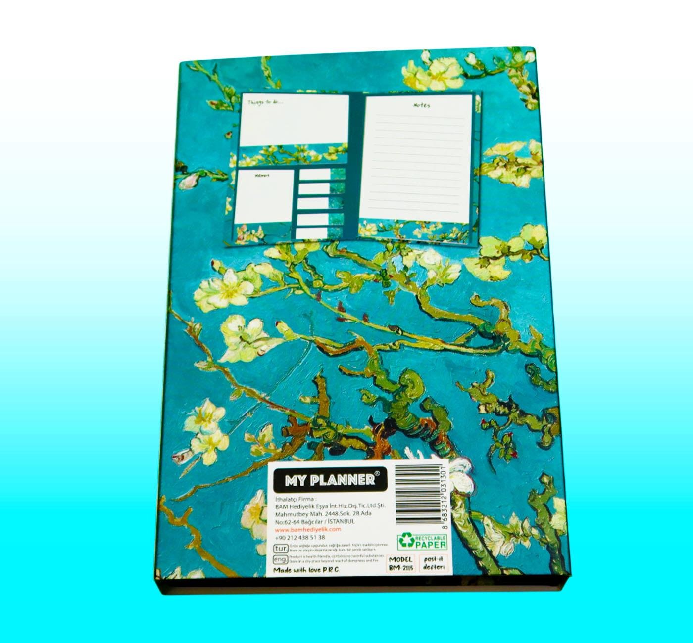 Bam 2115 Van Gogh Tasarımlı Post-it Not Defteri x10