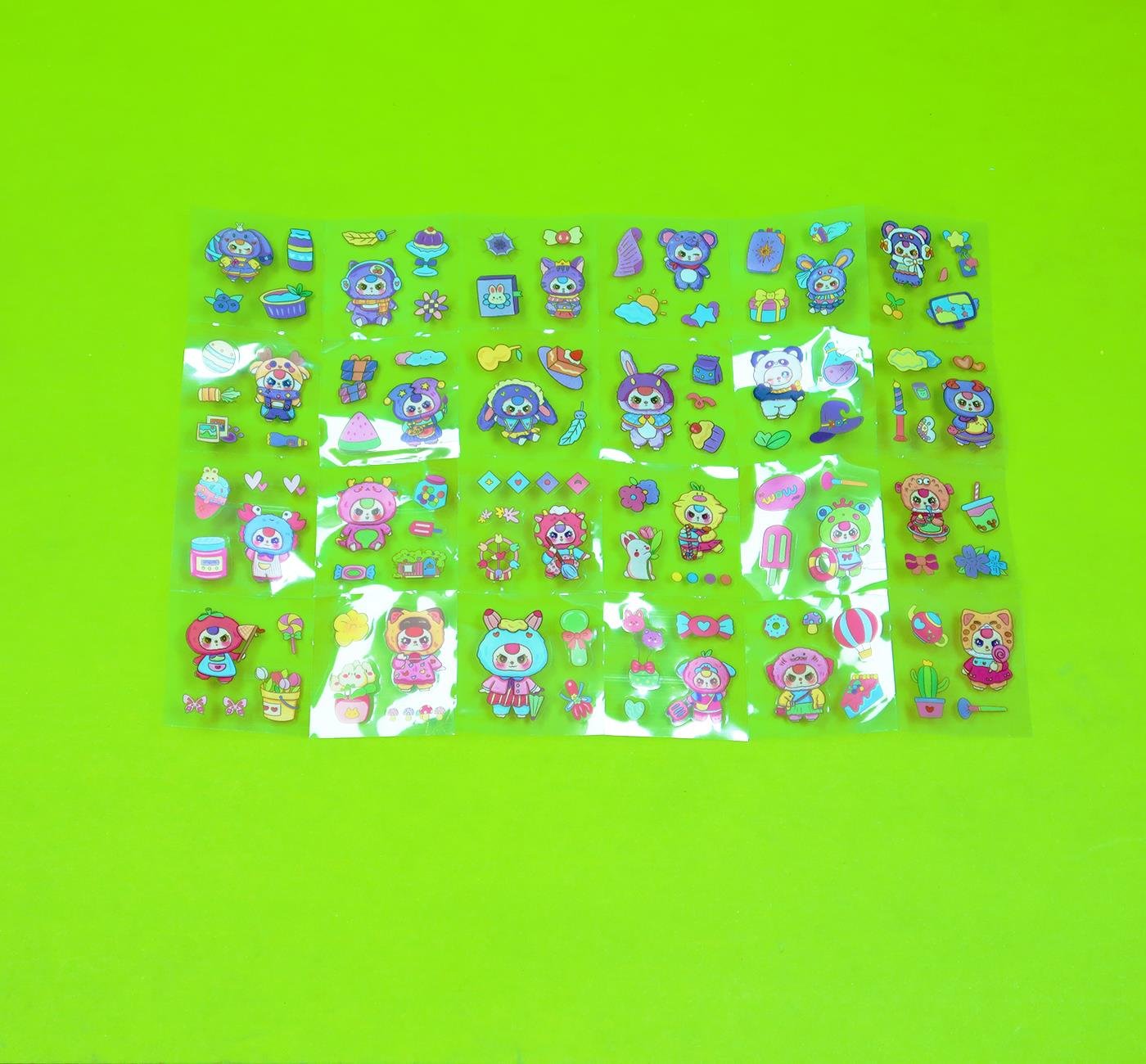 Bam 2124 4 Bölmeli 100 adet Sticker x10