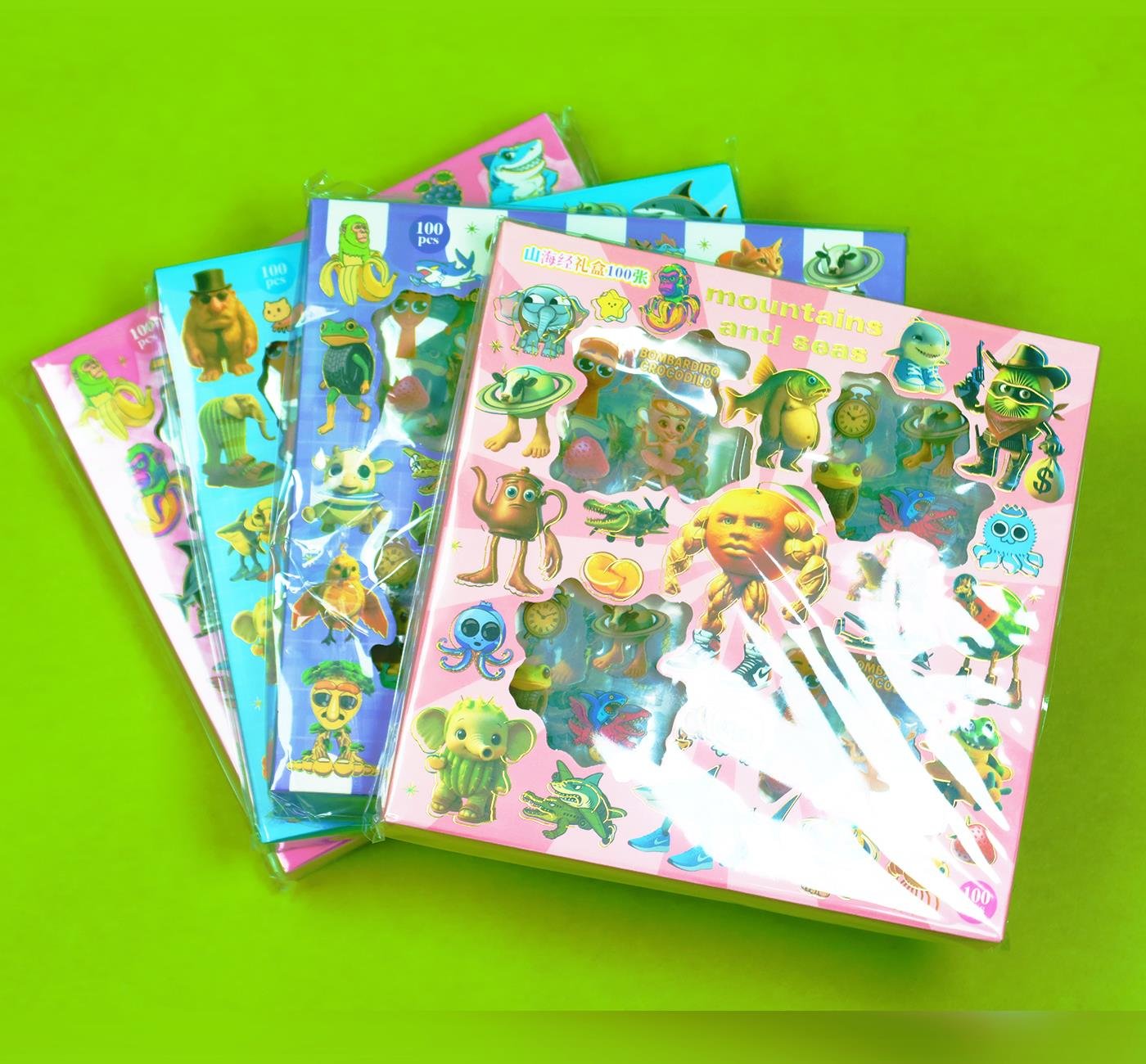 Bam 2125 4 Bölmeli 100 adet Sticker x10