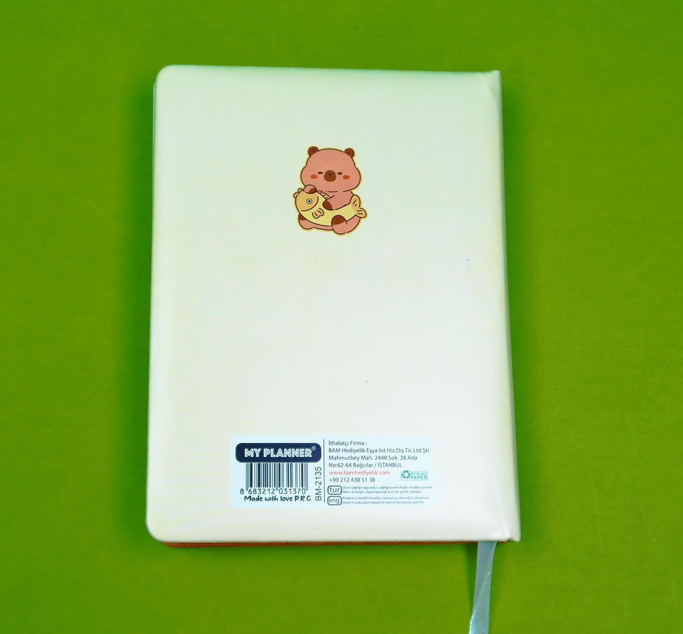 Bam 2135 Yapboz Kapaklı Capybara Defter x 12