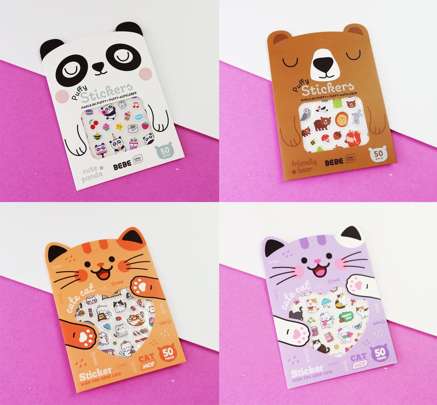 Bam 2149 Hayvan Figürlü Puf  Sticker X12