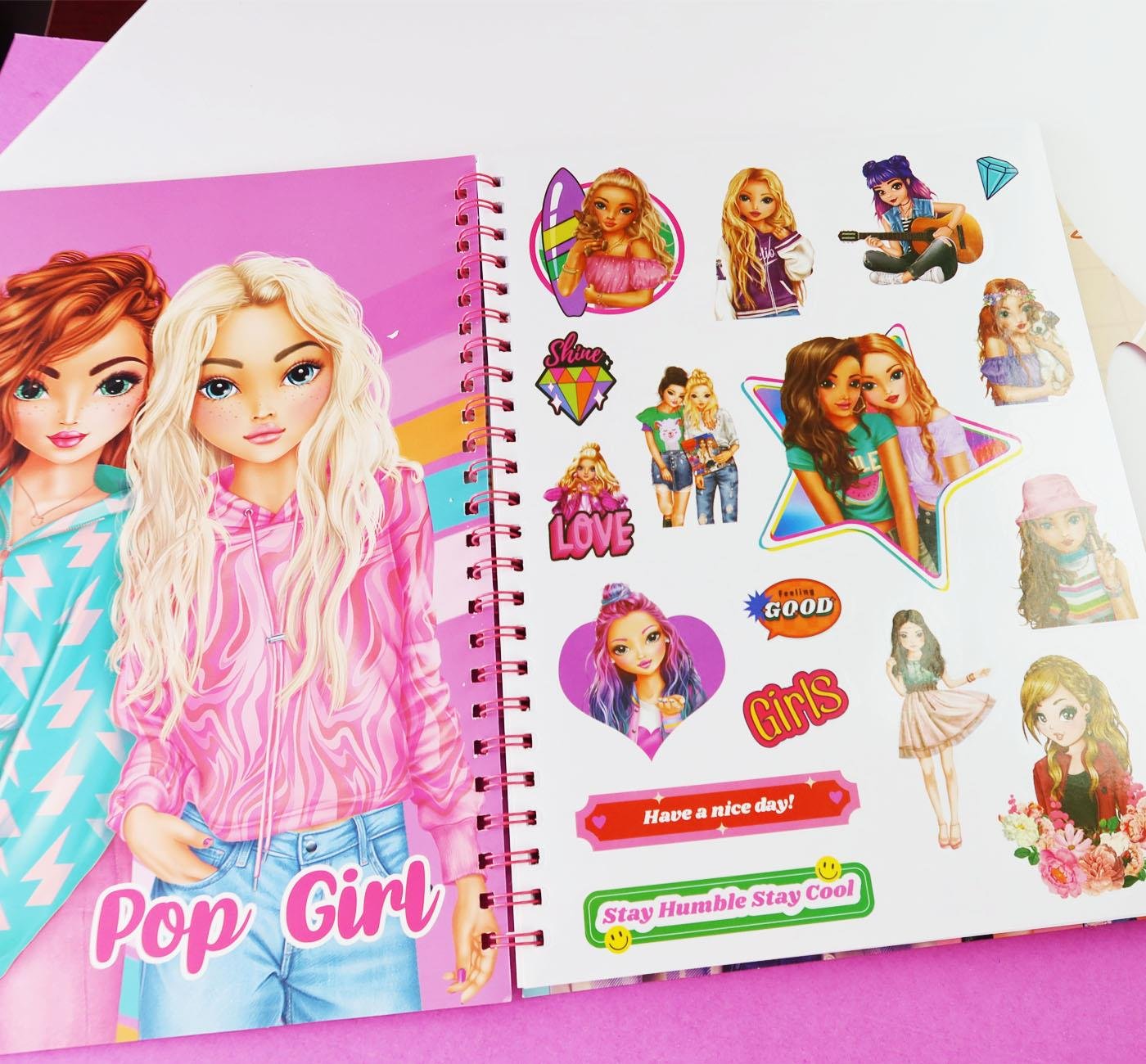 Bam 2163 Pop Girl Boyama Kitabı X4