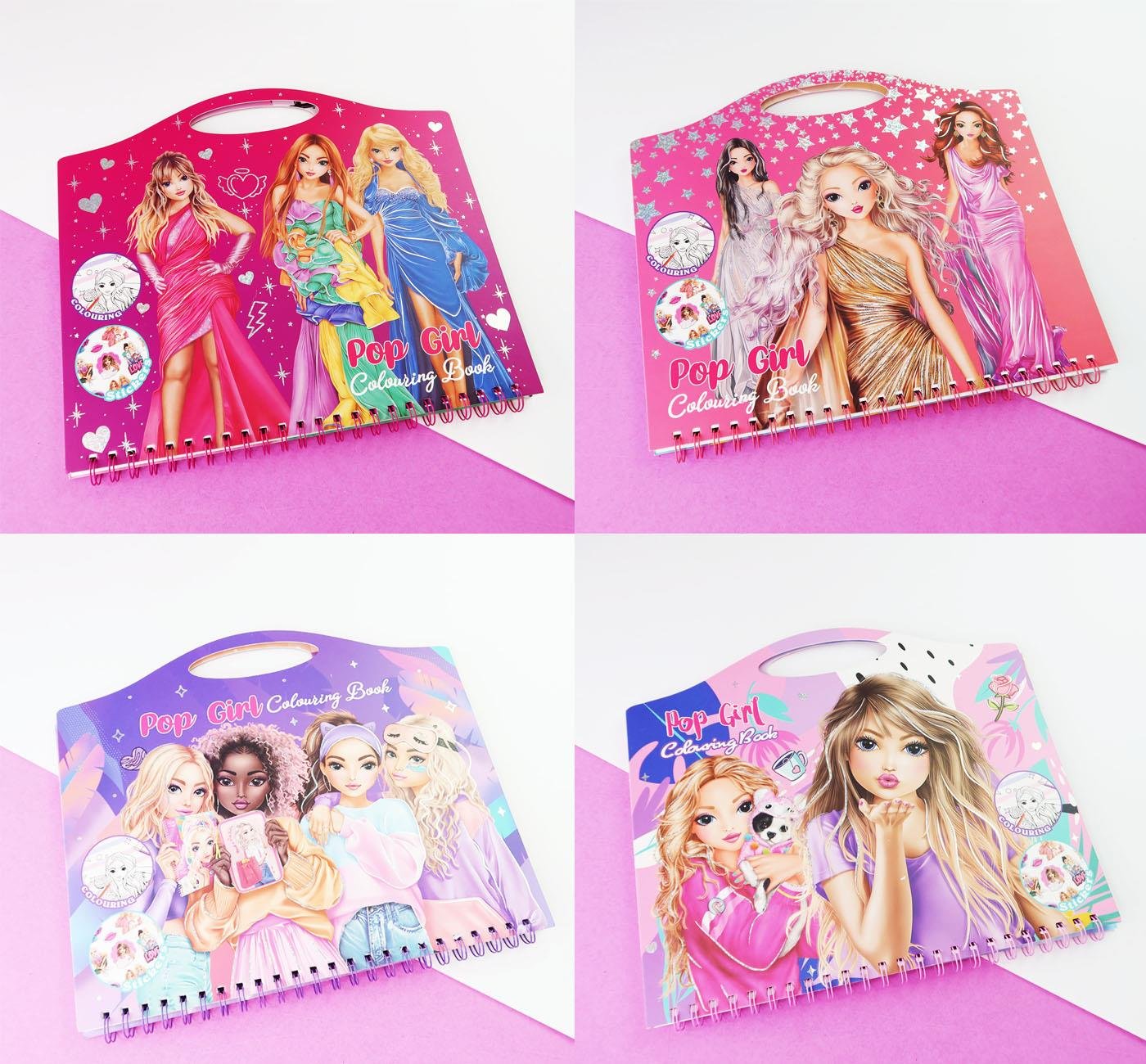 Bam 2163 Pop Girl Boyama Kitabı X4