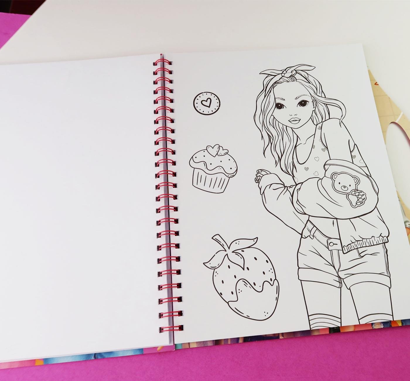 Bam 2163 Pop Girl Boyama Kitabı X4