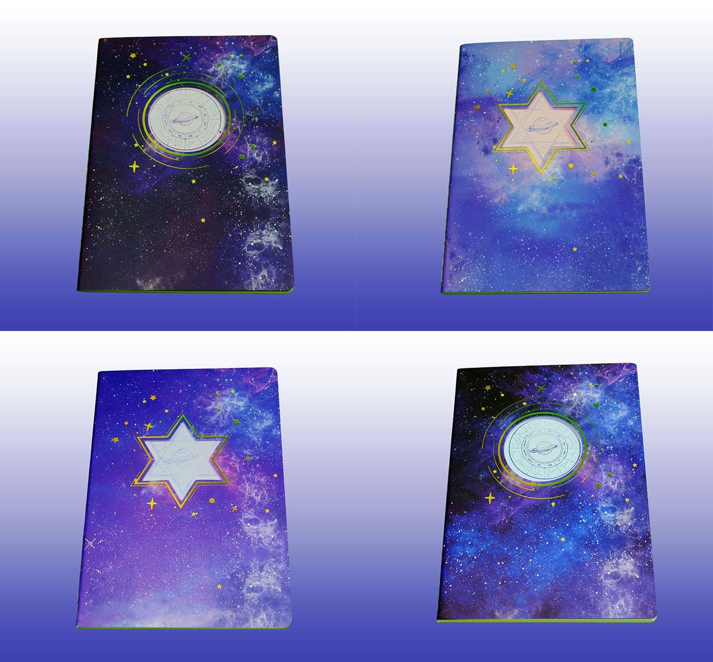 Bam 2174 Astroloji Tasarımlı Çizgisiz Defter x12
