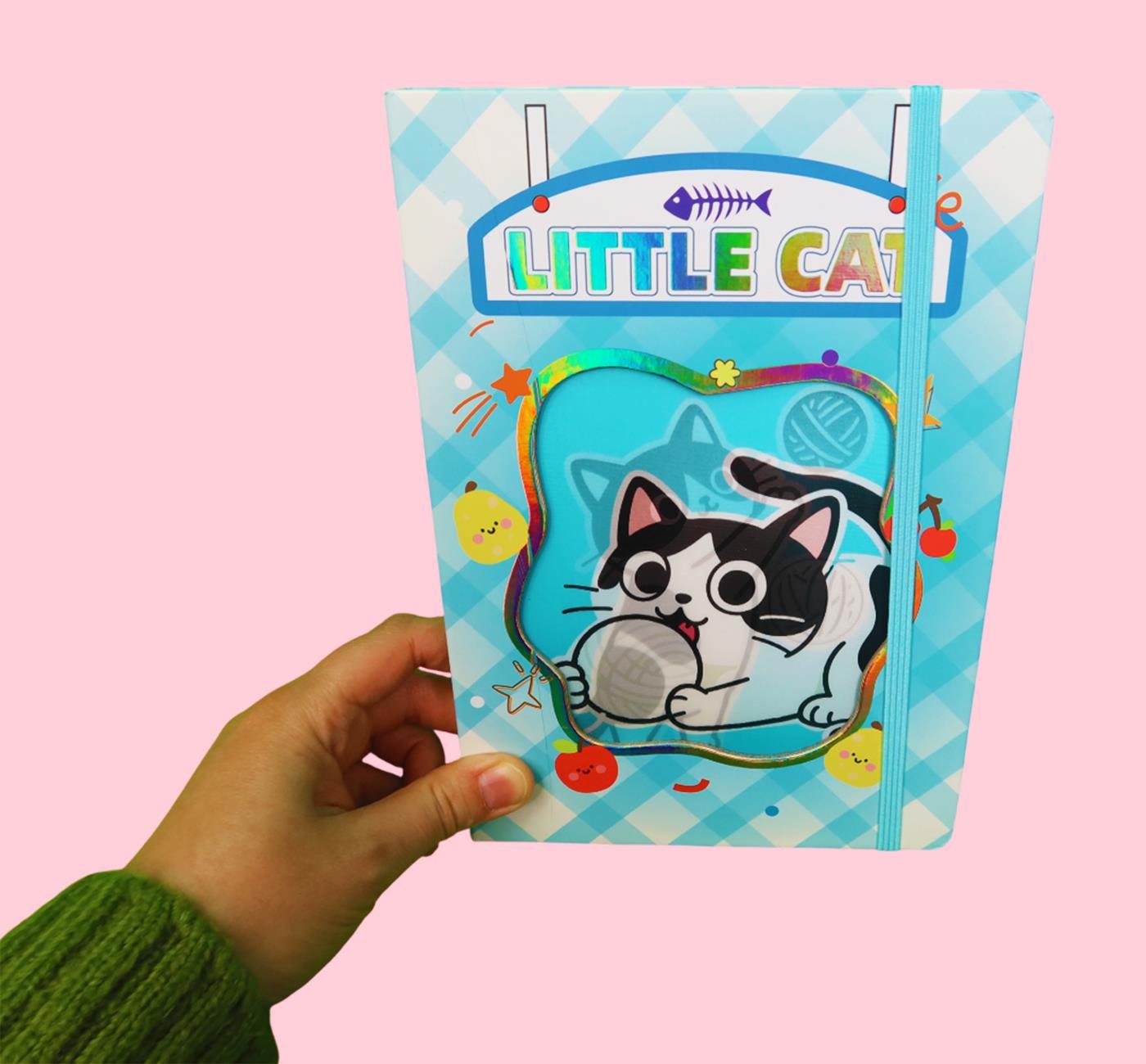 Bam 2178 Kedi Tasarımlı Hologram Kapaklı Defter x16