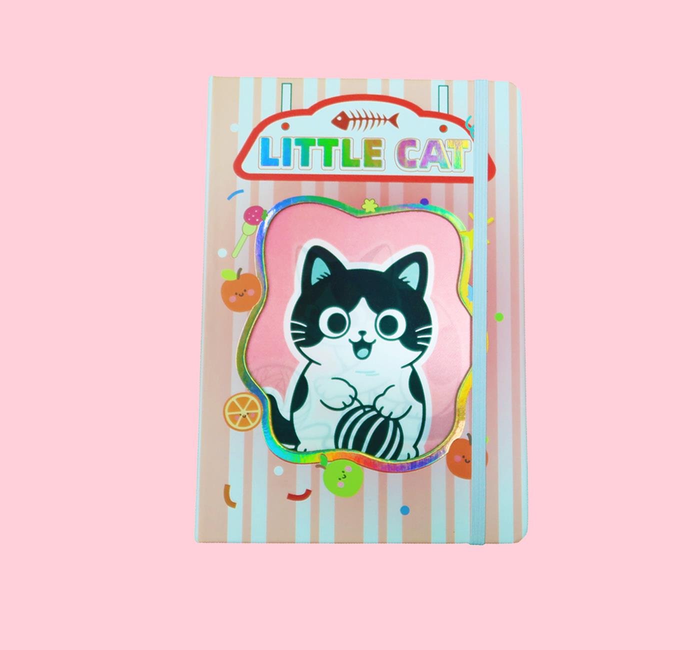 Bam 2178 Kedi Tasarımlı Hologram Kapaklı Defter x16