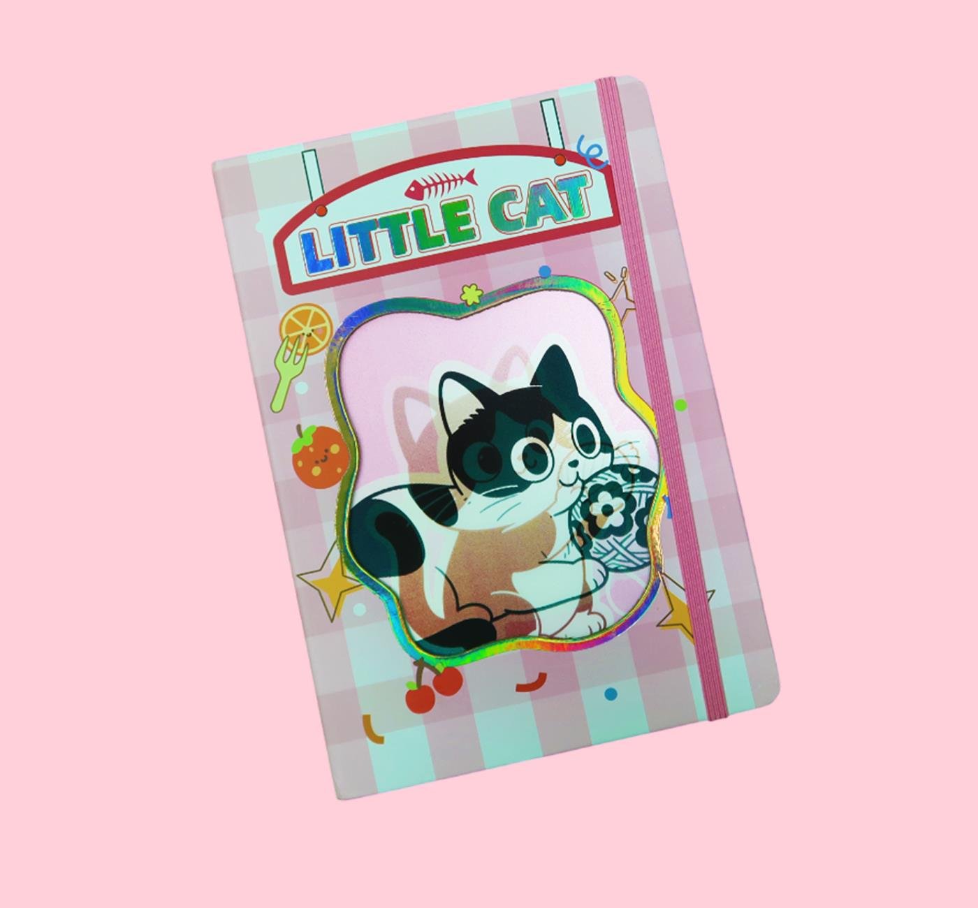 Bam 2178 Kedi Tasarımlı Hologram Kapaklı Defter x16