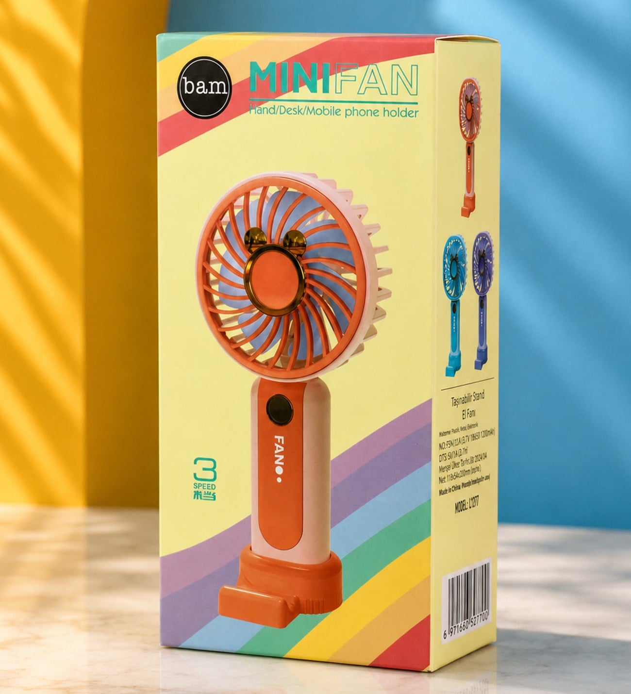 Bam LP-897 TEK KADEMELİ ŞARJLI EL FANI