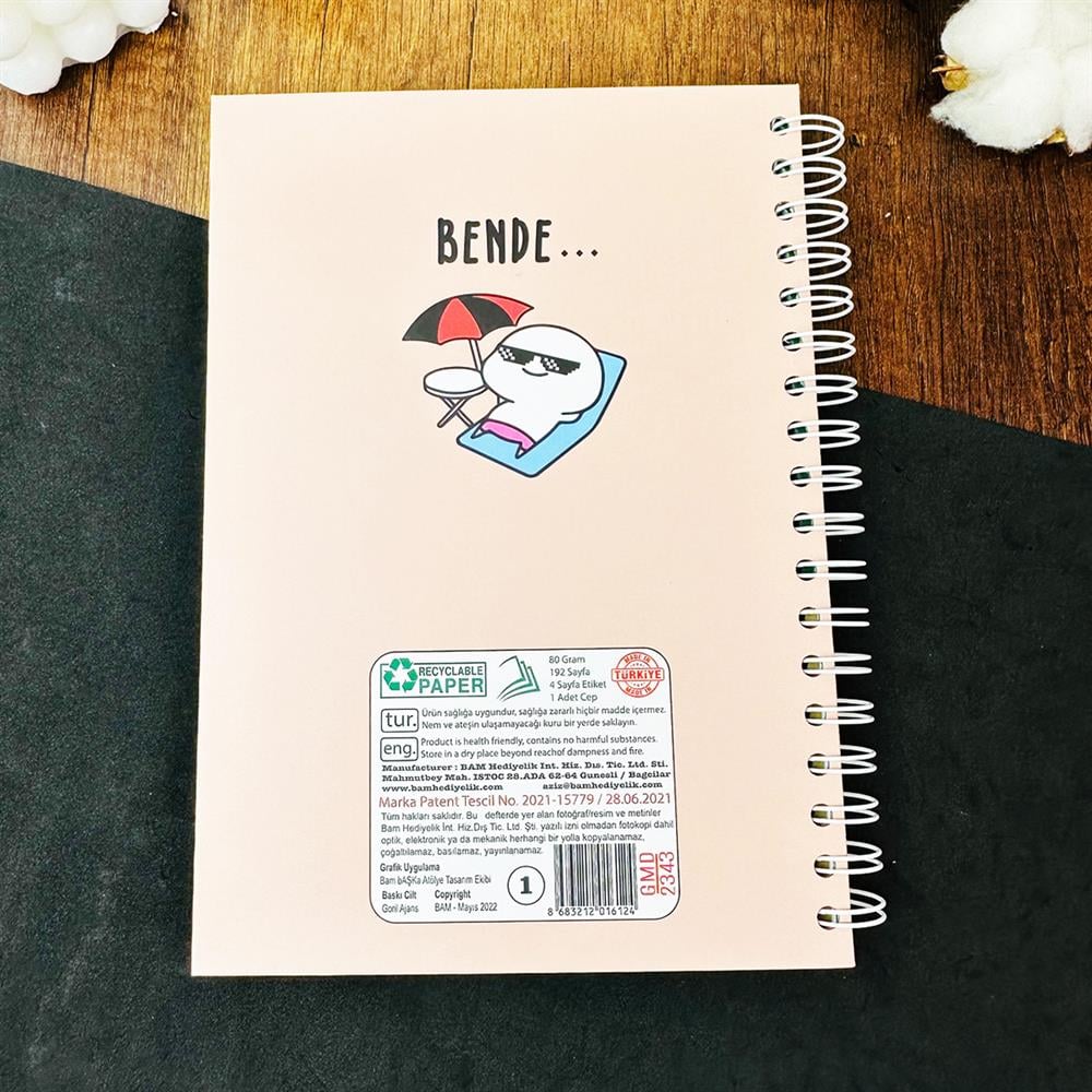 Bende.. Tasarımlı Konuşan Ajanda 