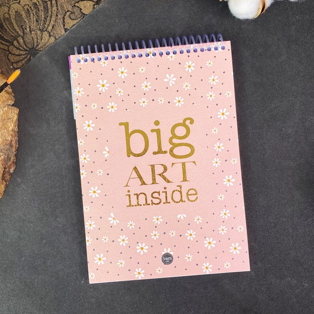 Big Art Inside Papatya Tasarımlı A5 Sketchbook