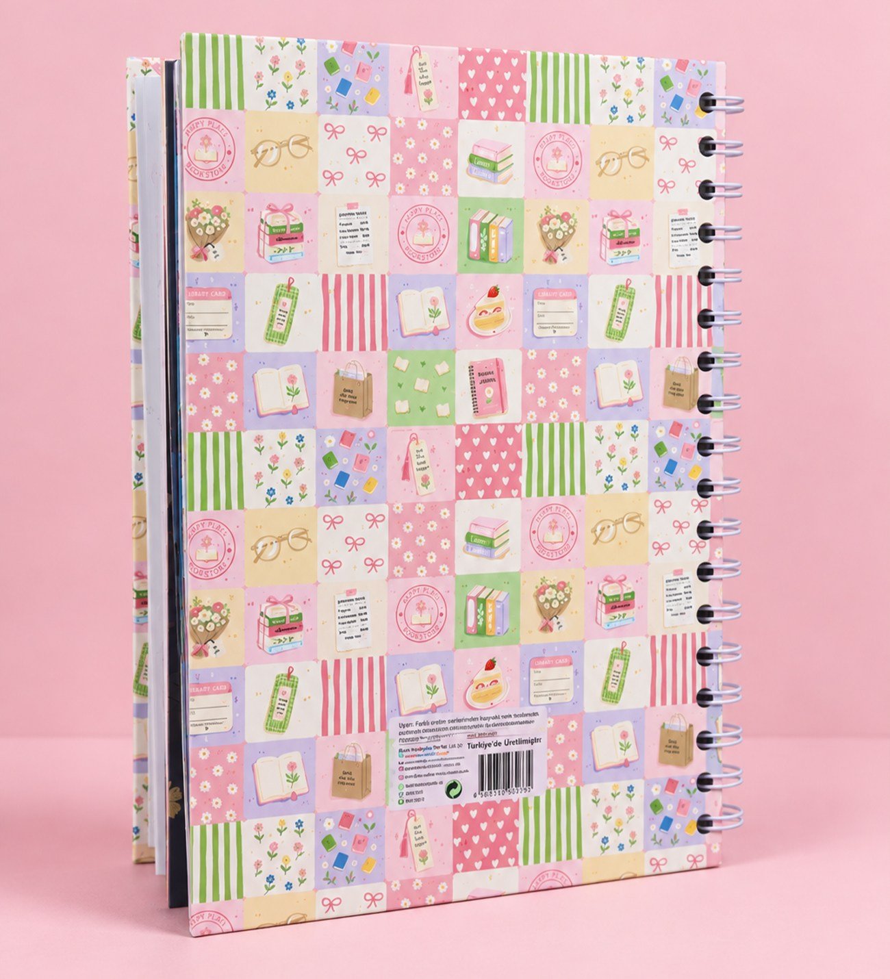 BM-1321-8 Defter Ve Etiket  Temalı Konuşan Ajanda