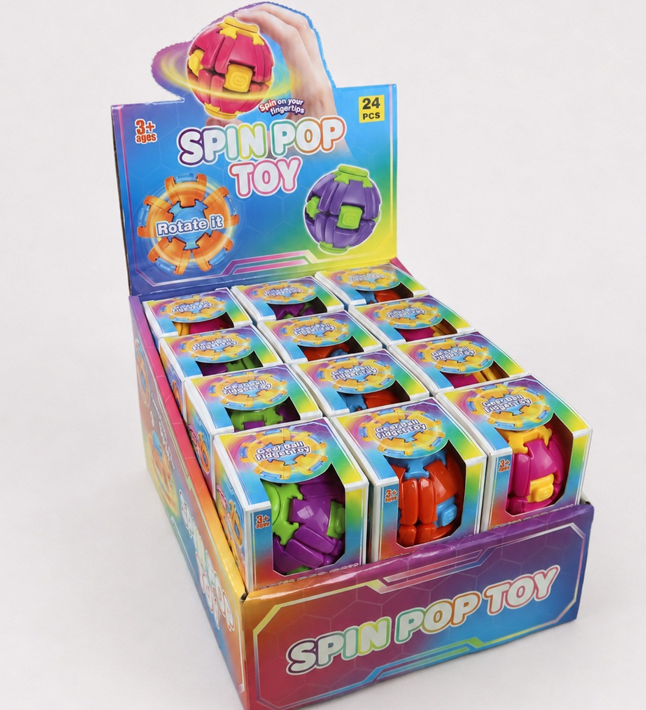 BM-2012 Pop Spin Dönen Aktivite Topu x 24