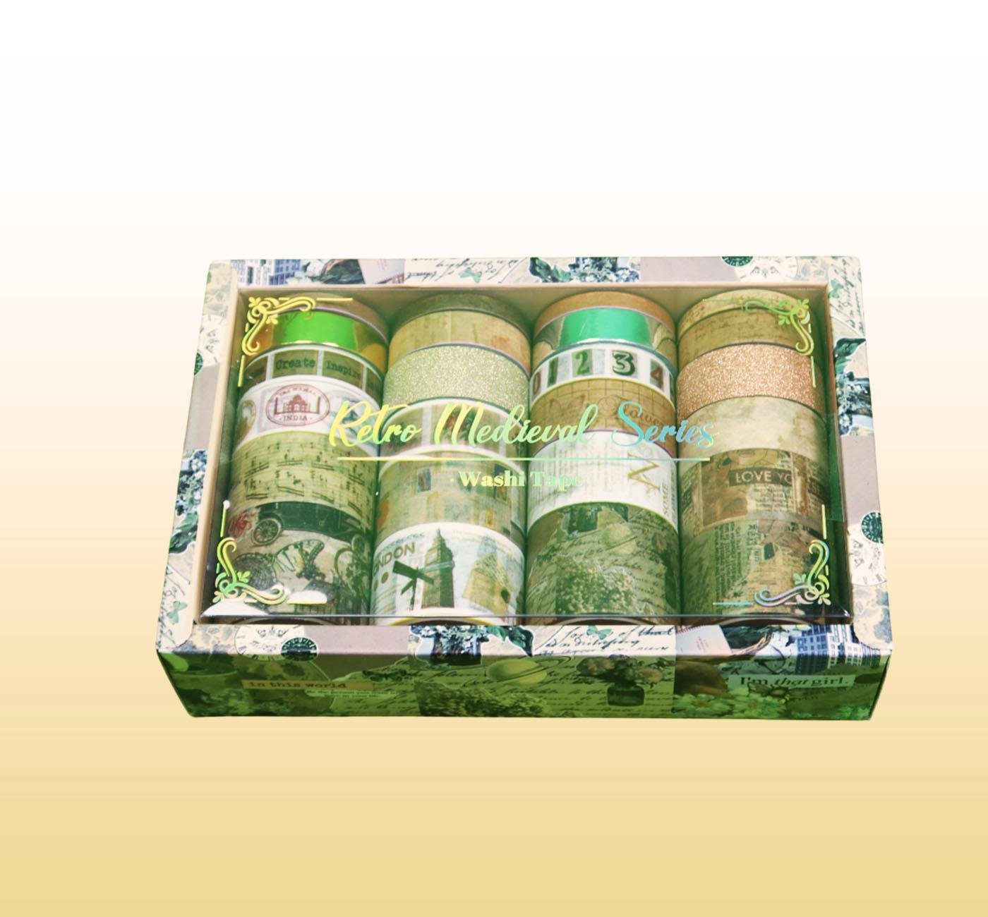 BM-2116 24'lü Yaldızlı Desenli Kağıt Bant x8