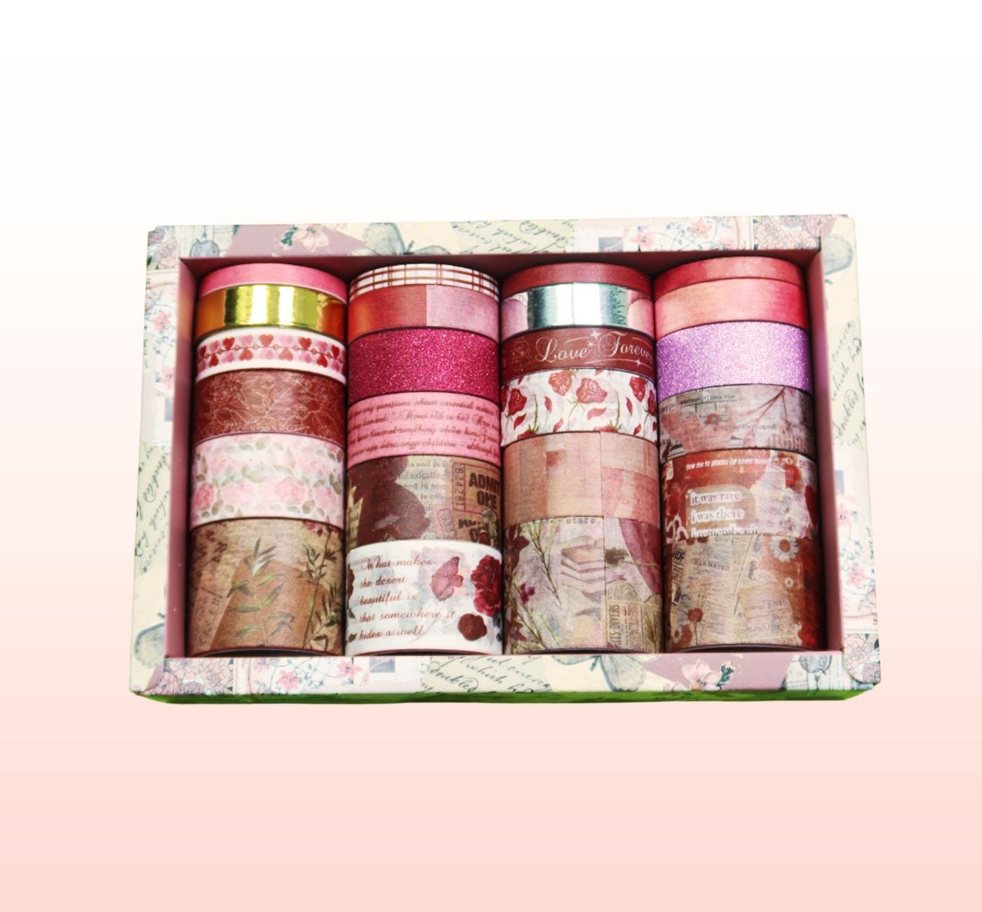 BM-2116 24'lü Yaldızlı Desenli Kağıt Bant x8