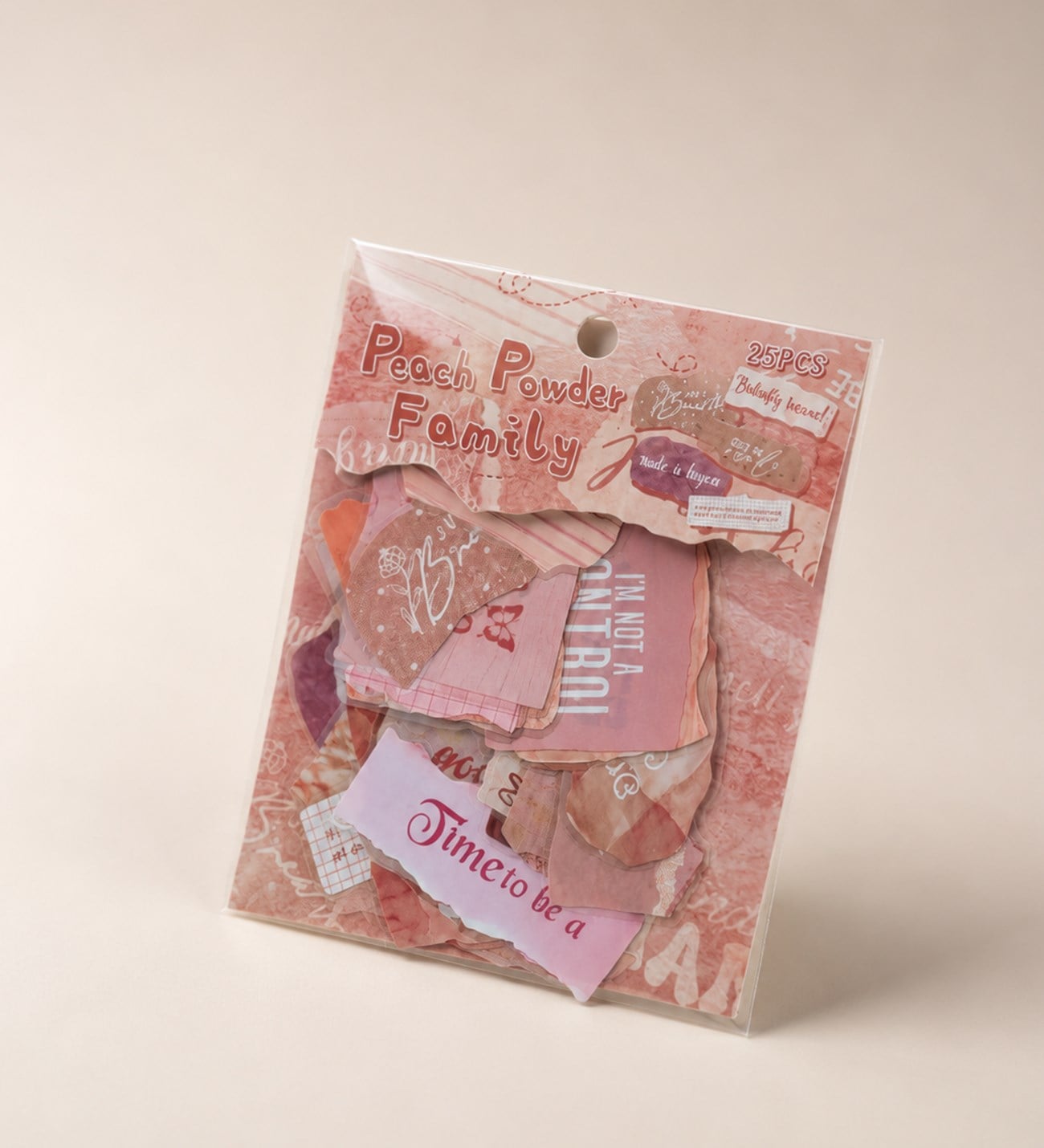 BM-2591 Pastel Yazı Scrapbook Sticker Seti 25 Adet x 24